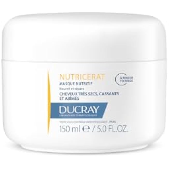 Ducray Nutricerat Intense Nutrition Mask 150ml |Repairs Dry, Frizzy, Damaged and Brittle hair I Hair Mask for Intense Nutrition, Volume, Strengthening and Protection I Maintains Hydration Deep Down - Image 1